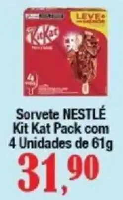 Supermercados Unidos Sorvete NESTLÉ Kit Kat Pack oferta