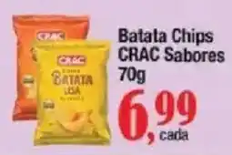 Supermercados Unidos Batata chips crac sabores oferta