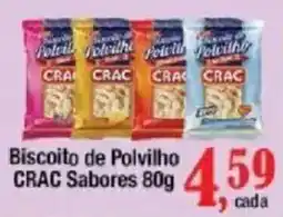 Supermercados Unidos Biscoito de Polvilho CRAC Sabores oferta