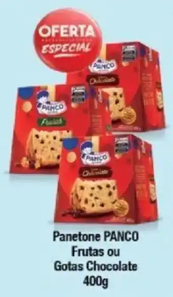 Supermercados Unidos Panetone panco frutas ou gotas chocolate oferta