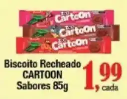 Supermercados Unidos Biscoito recheado cartoon sabores oferta