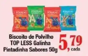Supermercados Unidos Biscoito de Polvilho Top Less Galinha Pintadinha Sabores oferta