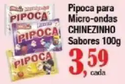Supermercados Unidos Pipoca para micro-ondas chinezinho sabores oferta