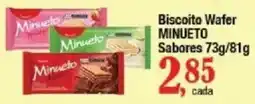 Supermercados Unidos Biscoito Wafer Minueto oferta