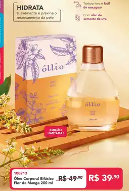 Jequiti Óleo Corporal Bifásico Flor de Manga oferta
