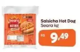 Supermercados Unidos Salsicha Hot Dog Seara kg oferta