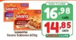 Supermercados Unidos Lasanha Seara Sabores oferta