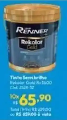Lojas Becker Tinta semibrilho reikolor gold oferta