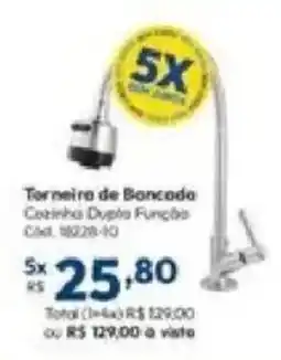 Lojas Becker Torneiro de Bancada Cozinha Dupla Função oferta