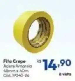 Lojas Becker Fita Crepe Adere Amarela oferta