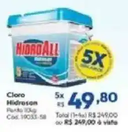 Lojas Becker Cloro hidrosan oferta