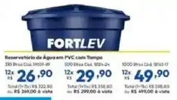 Lojas Becker Reservatório de Água em PVC com Tampa oferta
