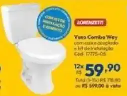 Lojas Becker Vaso Combo Way oferta