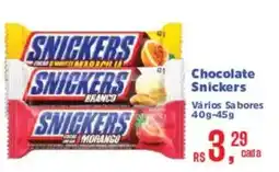 Supermercados Mateus Chocolate snickers oferta