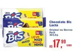 Supermercados Mateus Chocolate Bis Lacta oferta
