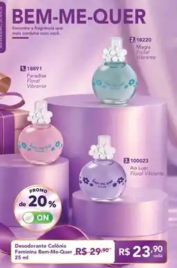 Jequiti Desodorante Colônia Feminina Bem-Me-Quer oferta