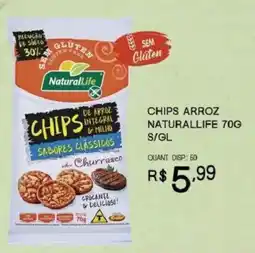 Bistek Supermercados chips arroz naturallife oferta