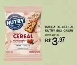 Bistek Supermercados barra de cereal morango oferta