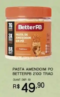 Bistek Supermercados Pasta de amendoim em pó betterpb tradicional oferta