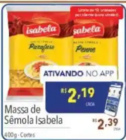 Supermercados Condor Massa de Sêmola Isabela oferta
