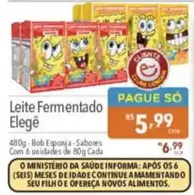 Supermercados Condor Leite Fermentado Elegê oferta