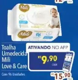 Supermercados Condor Toalha Umedecida Mili Love & Care oferta