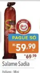 Supermercados Condor Salame Sadia oferta
