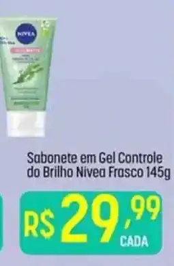 Muffato Sabonete em gel controle do brilho nivea frasco oferta