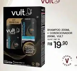 Bistek Supermercados Shampoo 200ml + condicionador 200ml vult oferta