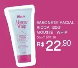 Bistek Supermercados Sabonete facial ricca 120g mousse whip oferta