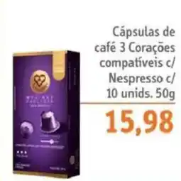 Sonda Cápsulas de café 3 Corações oferta