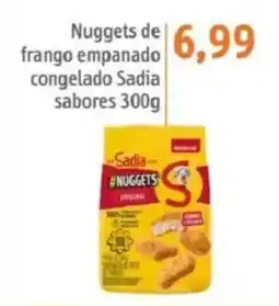 Sonda Nuggets de frango empanado congelado Sadia sabores oferta