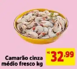 Mercado Extra Camarão cinza médio fresco oferta