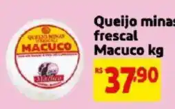 Mercado Extra Queijo minas frescal macuco kg oferta