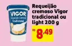Mercado Extra Requeijão cremoso vigor tradicional ou light oferta
