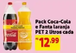 Mercado Extra Pack coca-cola e fanta laranja oferta