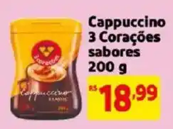 Mercado Extra Cappuccino 3 Corações sabores oferta