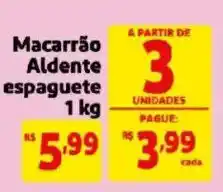 Mercado Extra Macarrão Aldente espaguete oferta
