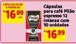 Mercado Extra Cápsulas para café Pilão espresso 12 intenso oferta