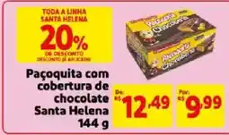 Mercado Extra Paçoquita com cobertura de chocolate Santa Helena oferta