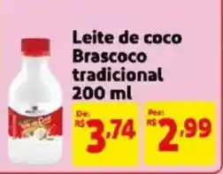 Mercado Extra Leite de coco brascoco tradicional oferta