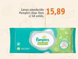 Sonda Lenço umedecido Pampers Aloe Vera oferta