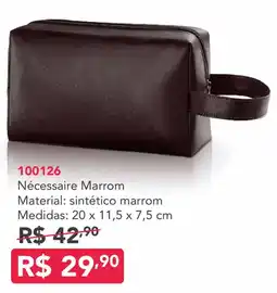 Jequiti Necessaire Marrom oferta
