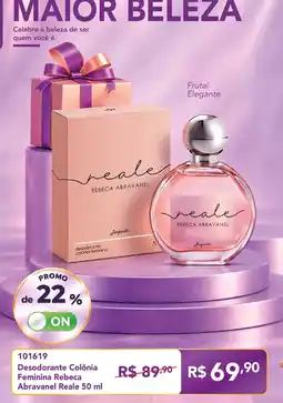 Jequiti Desodorante Colônia Feminina Rebeca Abravanel Reale oferta