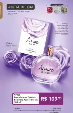 Jequiti Desodorante Colônia Feminina Amore Bloom oferta