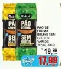 Supermercado Estrela Azul Pão de forma belive sem glúten vários tipos oferta