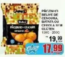 Supermercado Estrela Azul Pãozinho de cenoura, batata ou cebola a sem glúten oferta