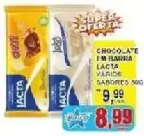 Supermercado Estrela Azul Chocolate em barra lacta varios sabores oferta