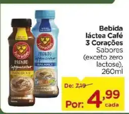 Carrefour Bairro Bebida láctea Café 3 Corações oferta
