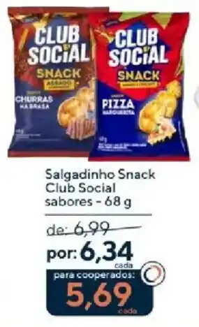 Salgadinho snack club social sabores